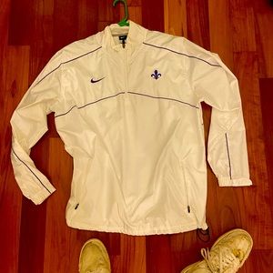 nike white windbreaker mens fleur de lis